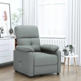 VidaXL Fotoliu rabatabil, gri &icirc;nchis, material textil 289663