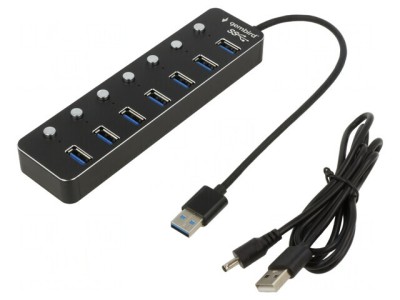 Hub USB 3.1 cu 7 Porturi și &amp;Icirc;ntrerupător foto