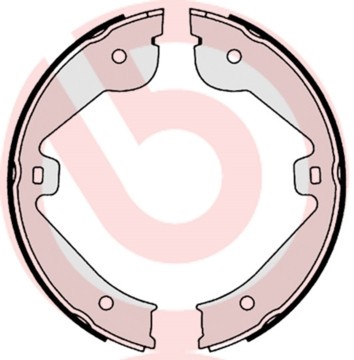 BREMBO S 85 536 ESSENTIAL LINE Set saboti frana, frana de mana