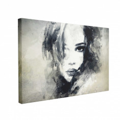 Tablou Canvas Abstract Woman Portrait 60 x 90 cm, 100% Bumbac foto