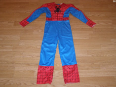 costum carnaval serbare spiderman pentru copii de 4-5-6 ani foto