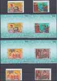 THAILANDA 1997 FESTIVAL BUDIST ASALHAPUJA SERIE SI COLITE DANTELATE MNH, Nestampilat