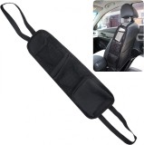 Set de 2 organizatoare pentru scaunul auto Johiux, poliester, negru, 14 x 42 cm
