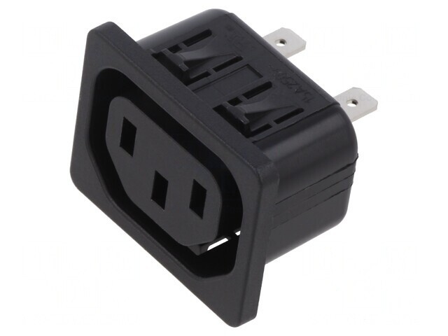 Conector Alimentare AC IEC 60320 C13 (F) 25-70&deg;C