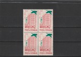 ROMANIA 2000 LP 1520 HOTEL EGRETA SUPARATIPAR EGRETA BLOC DE 4 MNH