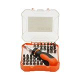 Set surubelnita cu clichet 31 piese Cr-V, biti imbus, Torx, PH, PZ, maner ergonomic, cutie depozitare