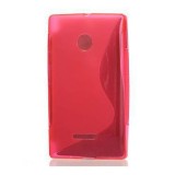 Husa Silicon S-Line Rosie Microsoft Lumia 532 - Protectie Premium