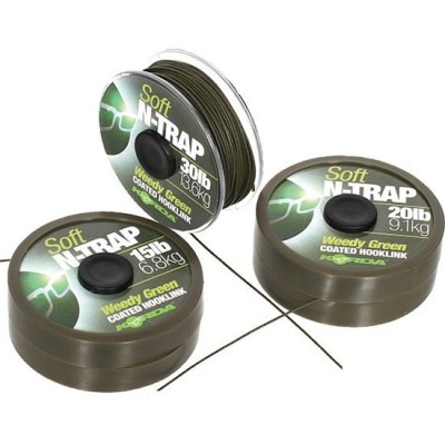 Fir Textil KORDA N-Trap Soft Coated, Weedy Green, 15lbs, 20m foto