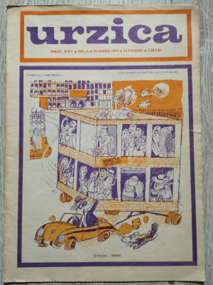 Revista Urzica, nr. 11 / iunie 1973 foto