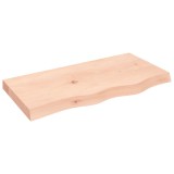 Cumpara ieftin Blat de masa, 80x40x(2-6) cm, lemn masiv de stejar netratat