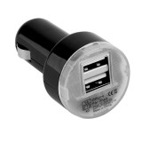 Adaptor Priza Auto MRG, Bricheta 12-24V, 2 x USB, Negru C81