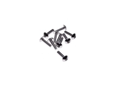 Set 10 suruburi carene, 5x20mm, culoare argintii Cod Produs: MX_NEW AW53121 foto