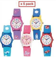 Ceas Copii, Q&amp;Q by Citizen, Tube VR99/PACK, Set cu 5 Ceasuri - Marime universala