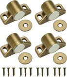 Set 4 Magneti Prindere Usa Dulap/Mobila, Inox+Aliaj Zinc, Auriu, Lucios - Bucatarie, Dormitor, Hol