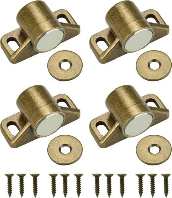 Set 4 magneti pentru usa dulap, Inox/Aliaj zinc, Auriu foto