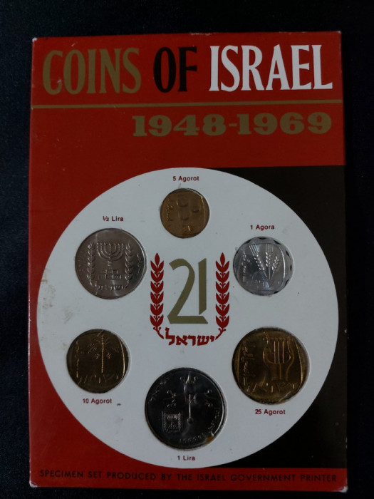 Seria completata monede - Israel , 1948-1969