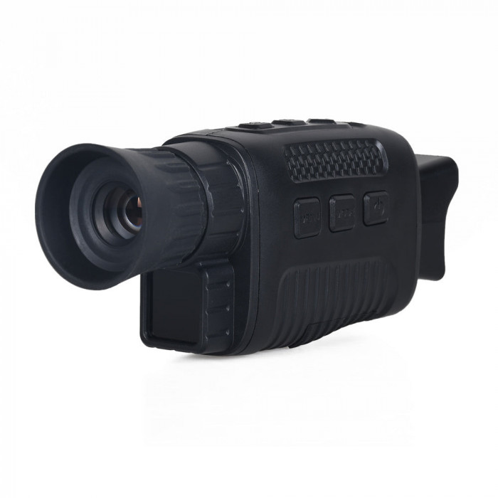 Monoclu digital night vision, zoom reglabil, inregistrare video, negru