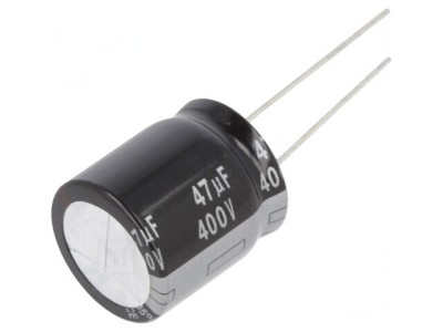 Condensator Electrolitic THT 47uF 400V &amp;Oslash;18x20mm foto