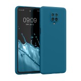 Husa Kwmobile pentru Xiaomi Redmi Note 9S/Redmi Note 9 Pro/Redmi Note 9 Pro Max, Silicon, Albastru, 56562.224, Carcasa