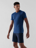 Tricou de antrenament regular cu uscare rapidă pentru bărbați - bleumarin, 4F Sportswear