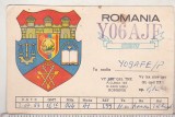 Bnk cp - Carte postala QSL - Sibiu - stema, Circulata, Printata