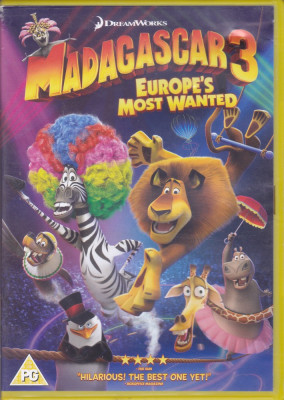 DVD animatie: Madagascar 3: Europe&amp;#039;s Most Wanted (original , sub. in lb.engleza) foto