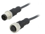 Cablu pentru senzori și automatizări 1m M12-M12