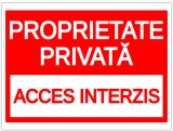 Indicator pentru interzicere proprietate privata acces interzis