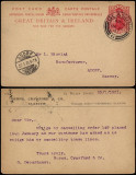Great Britain 1901 Postcard Postal stationery Glasgow to Adorf Germany D.980