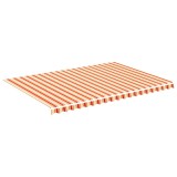 Cumpara ieftin Panza de rezerva copertina, galben si portocaliu, 500x350 cm, poliester