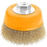 Cumpara ieftin Perie cupa din sarma cu piulita 100 mm (Industrial)