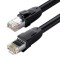 Ugreen Cablu patchcord Ethernet RJ45 Cat 8 T568B cablu LAN 3m - negru (70330)