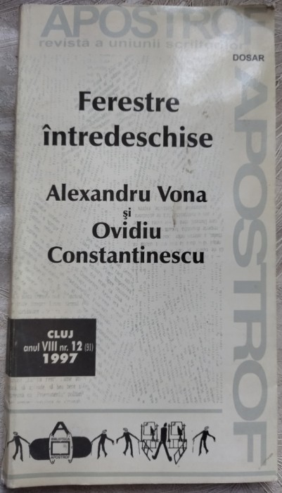 FERESTRE INTREDESCHISE, 1997: ALEXANDRU VONA &amp; OVIDIU CONSTANTINESCU / SCRISORI / VERSURI+