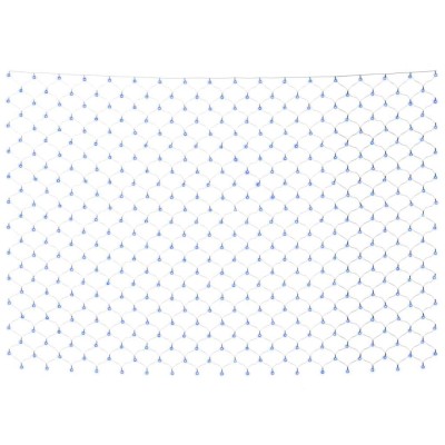 Plasa lumini de Craciun 204 LED-uri, albastru, 3x2 m, int./ext. foto