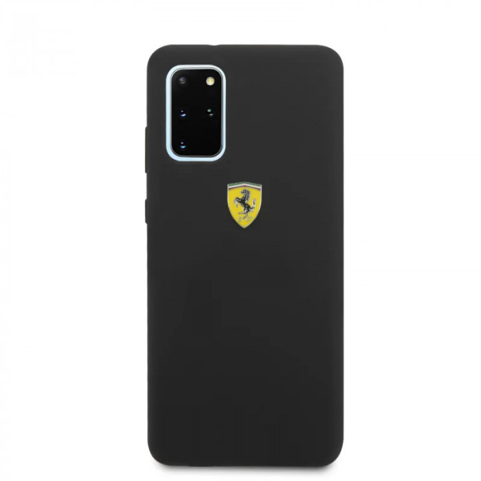 Husa Cover Ferrari SF Silicone pentru Samsung Galaxy S20 Plus Negru