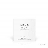 Lelo Hex - Prezervative Premium cu Structură Hexagonală 3 Bucăți, Orion