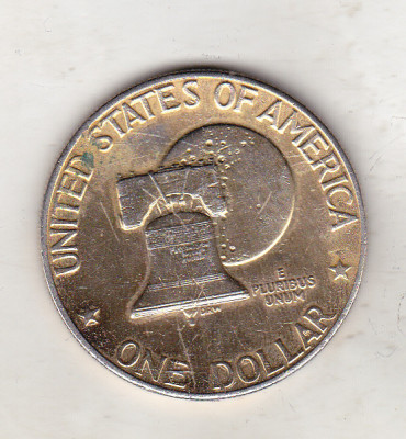 bnk mnd SUA USA 1 dollar 1976 Eisenhower bicentennial - aurit foto