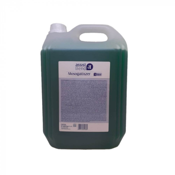 Detergent de Vase Lichid Assist Trend, Verde, 5 L, Manual, Bidon Detergent de Vase Lichid, Detergent Lichid de Vase, Detergent pentru Vase, Detergent