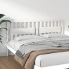 Tăblie de pat, alb, 185,5x4x100 cm, lemn masiv de pin, vidaXL