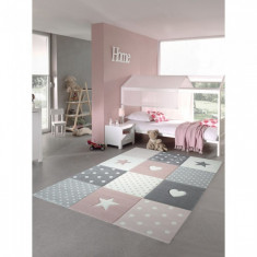 copy of Covor DORKA CARPET (Made by Merinos), Pastel Kids 20339 255-Pink 80 x150 cm foto