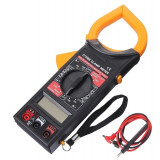 Clampmetru electronic DT-266, functia Hold, cabluri incluse, 225 x 90 x 35 mm, negru/portocaliu