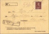 A712 Aviz primire, Sebeș, județul Alba, 1944, Direcția Generală a Poștelor din Rom&acirc;nia
