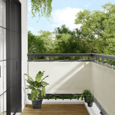 Paravan de balcon, crem, 75x700 cm, 100% poliester oxford GartenMobel Dekor foto