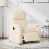 VidaXL Fotoliu rabatabil electric, bej, microfibră 3204920