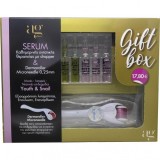 Ag Pharm Youth Serum, Snail Serum &amp; Derma Roller Set &Icirc;ngrijire pentru Hidratare 5buc