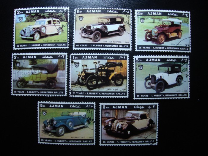 AJMAN SERIE AUTOMOBILE DE EPOCA