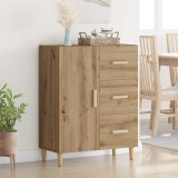 vidaXL Bufet Stejar Artizanal 34 x 69.5 x 90 cm Lemn compozit 880653