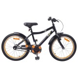 vidaXL Bicicletă pentru Copii 18 Inci pentru 5-7 ani Negru 42009510
