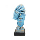 Statueta decorativa Masca blue, 35 cm, 6644D