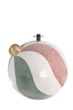 Suport brad Craciun ceramica multicolora cu led &Oslash;61x61h